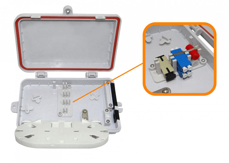 Caja de Conexiones Rectangular IP65 Blanco 6 Clickbox
