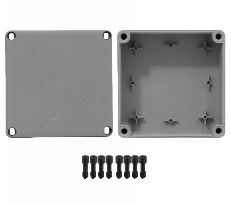 Caja Estanca Gris 150x150x80mm para Uso en Clickbox