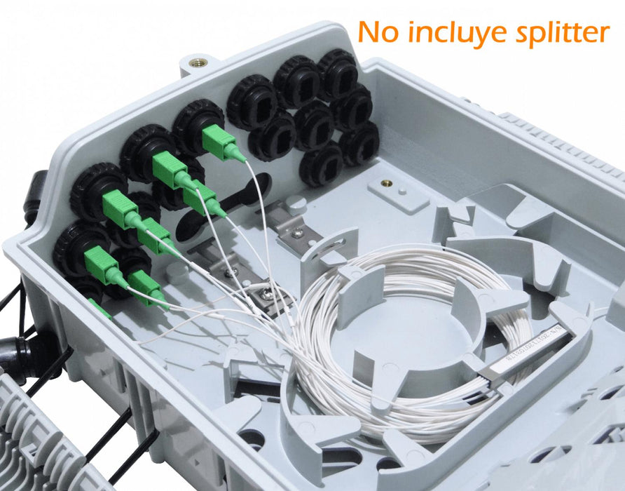 Caja de Fibra Óptica Blanca 16-OptiTap 16-SC IP65 Clickbox