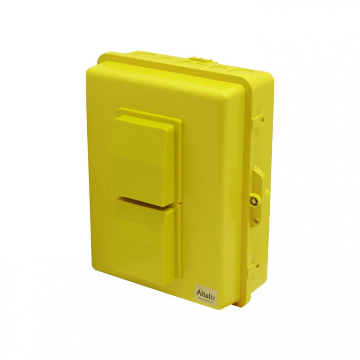 Caja Gabinete Plastico Amarilla 355x280x127mm Clickbox