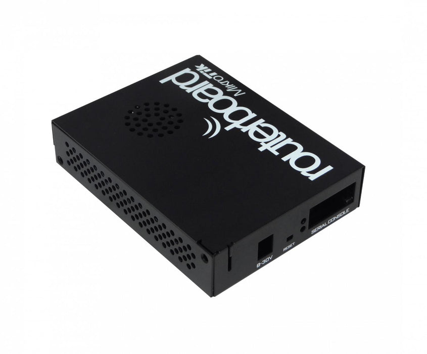 Caja metálica interior para routers MikroTik Clickbox