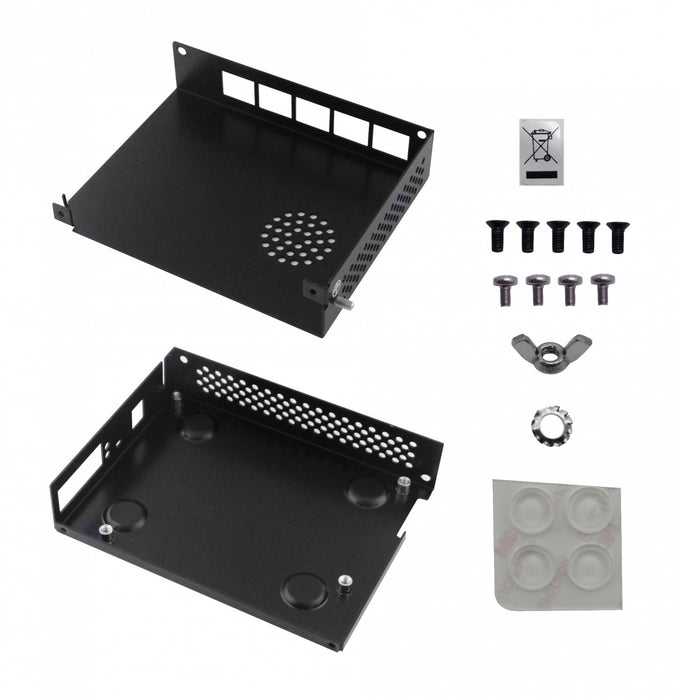 Caja metálica interior para routers MikroTik Clickbox
