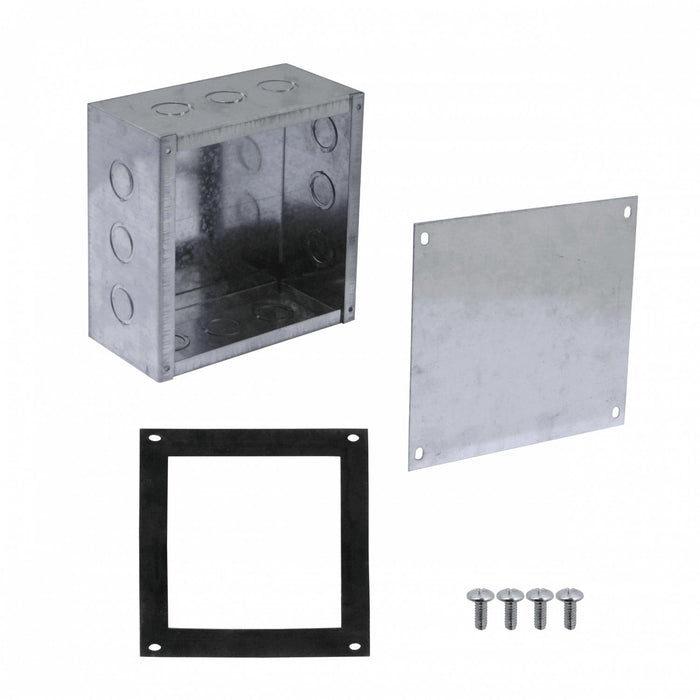Caja metálica zincada 200x200x100mm con tapa Clickbox