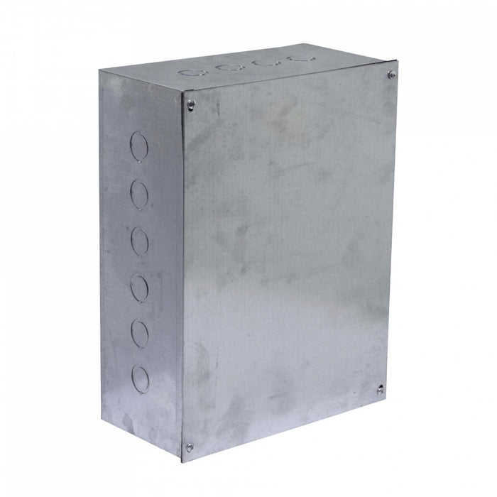 Caja metálica zincada 400x300x150mm con tapa de Clickbox