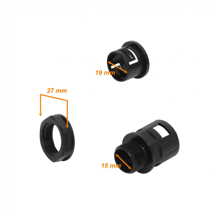 Caja Prensa Estopa 19mm Flexible Plastico Clickbox