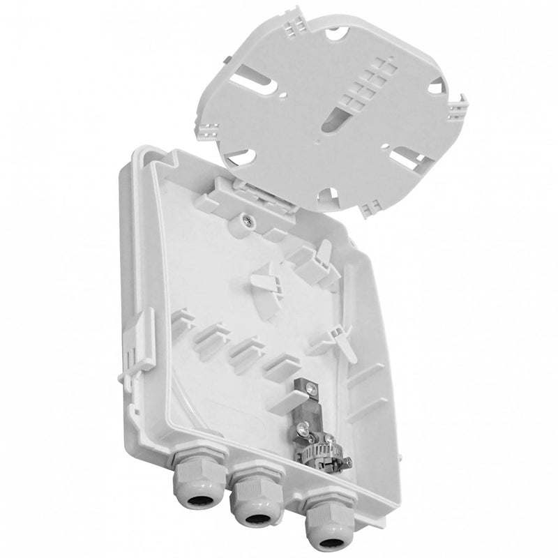 Caja de Terminación de Fibra Óptica IP65 Blanca Clickbox