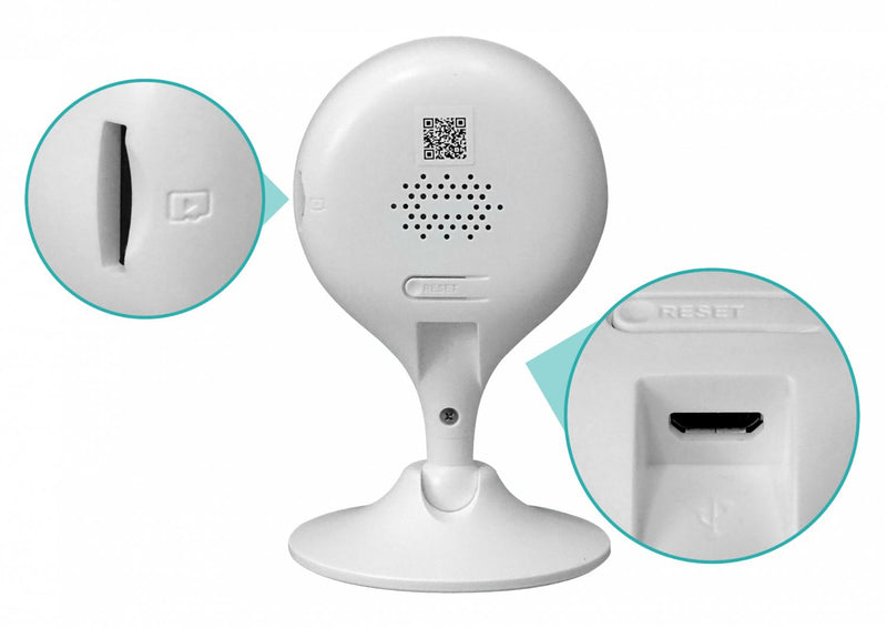 Cámara IP WiFi 2MP con Micrófono y Ranura para Clickbox