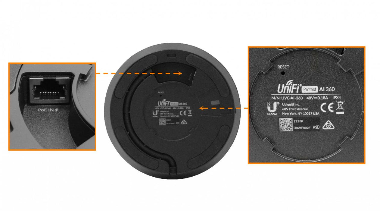 Cámara de Seguridad UBIQUITI 360ÂşPTZ 5MP Clickbox