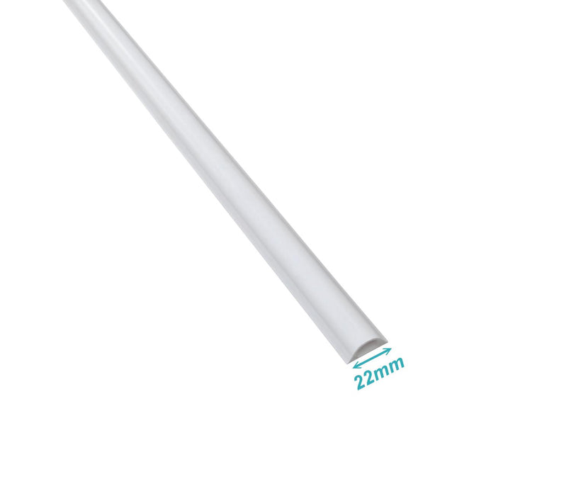 Canaleta de Piso Blanca 25x10mm PVC Clickbox