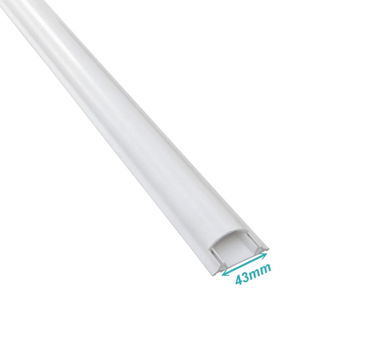 Canaleta de Piso PVC Blanca 48x14mm Clickbox