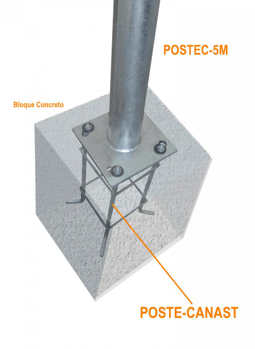 Canastillo de Fierro para Poste Clickbox
