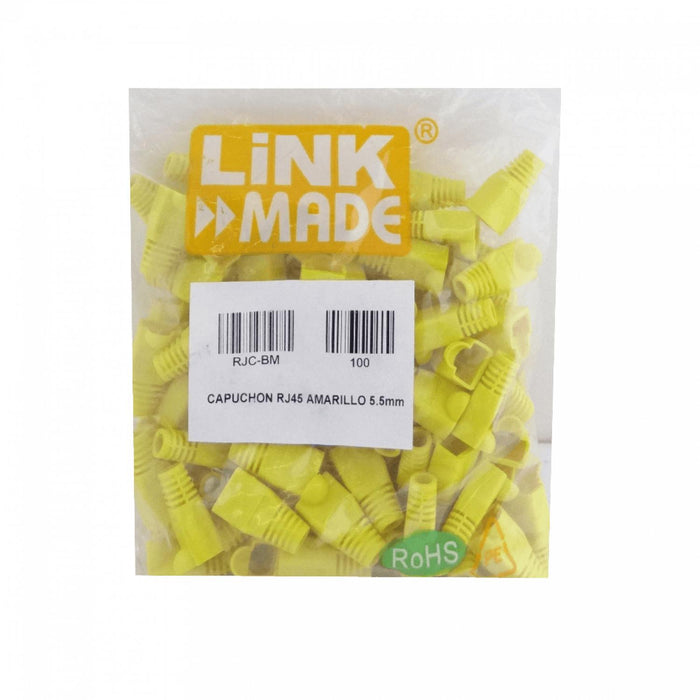 Capuchón amarillo para RJ45, 100 Clickbox