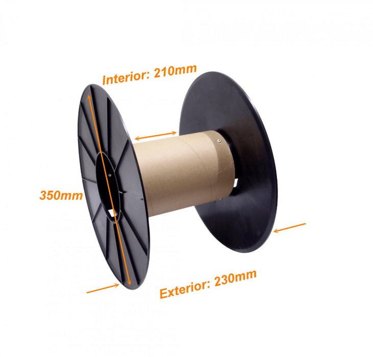 Carrete de cartón vacío para manejo de bobinas de Clickbox