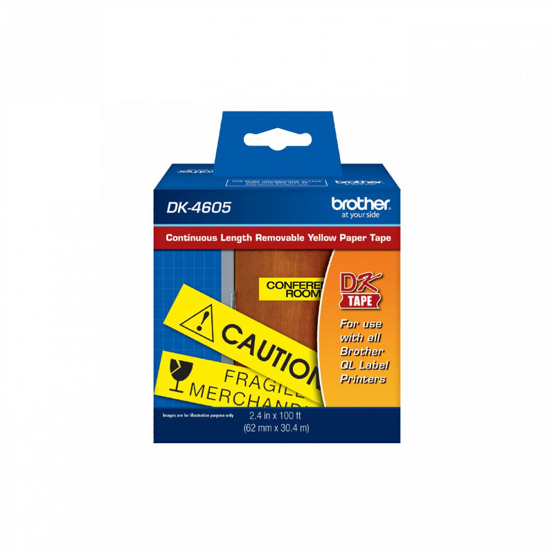 Cinta adhesiva removible BROTHER 62mm 30,4mt Clickbox
