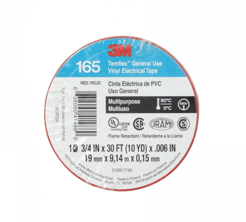 Cinta aislante PVC 19mm 0,15mm 600V Clickbox