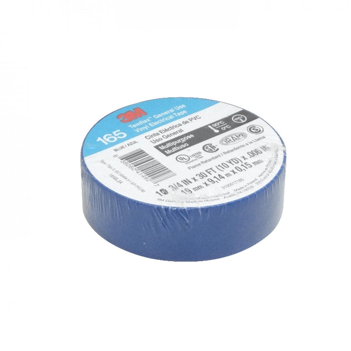 Cinta aislante PVC 19mm azul 600V 90ÂşC Clickbox