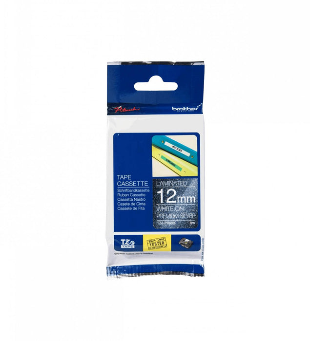 Cinta Brother 12mm Glitter Blanco Clickbox