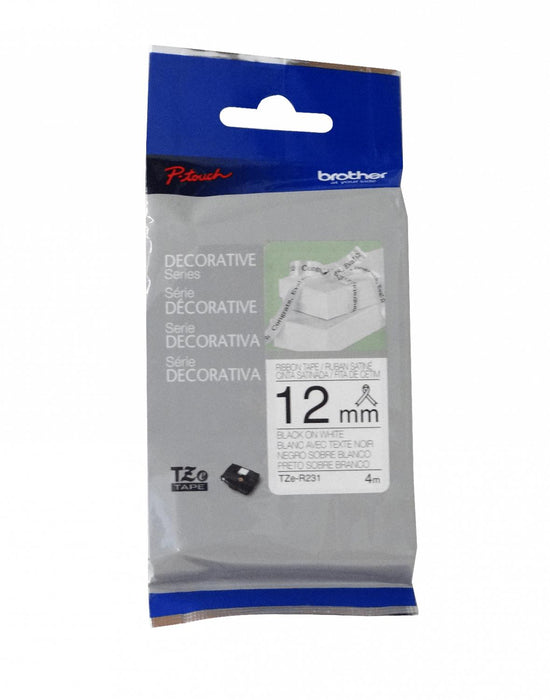 Cinta de Satén 12mm Negro sobre Fondo Clickbox