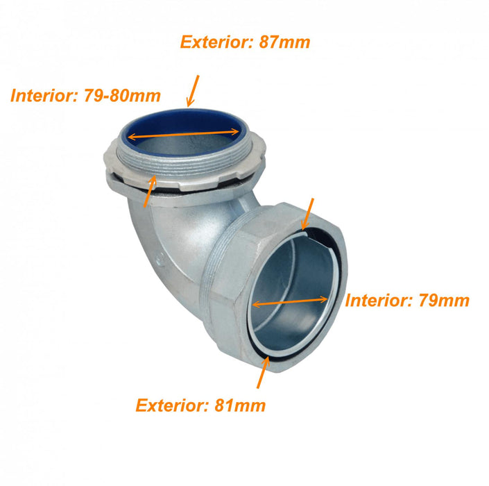 Codo prensa estopa 3" para aislación Clickbox