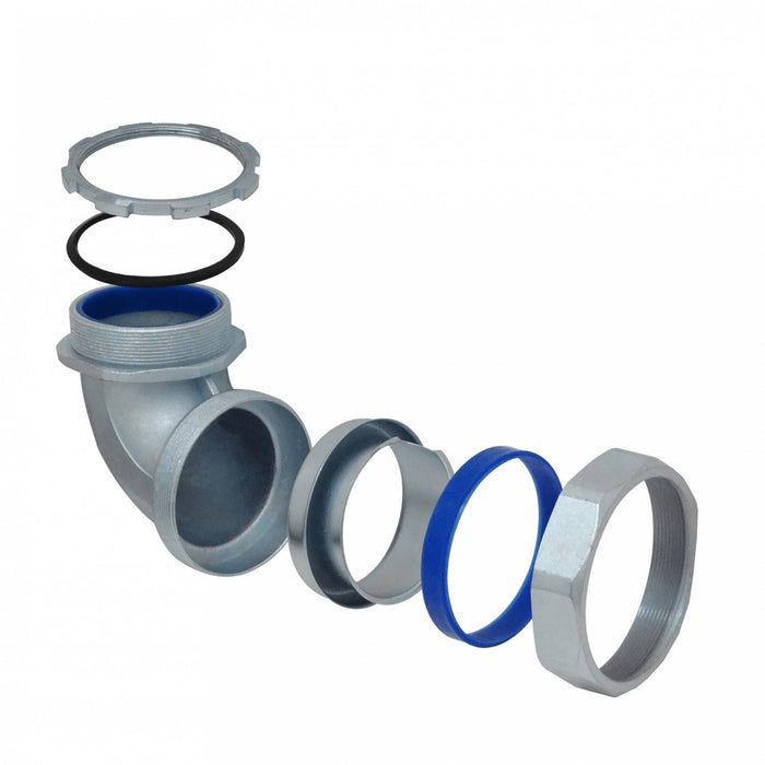 Codo prensa estopa 90mm para aislación flexible Clickbox