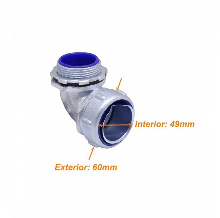 Codo prensa estopa metálico 1-1/2" para aislación Clickbox