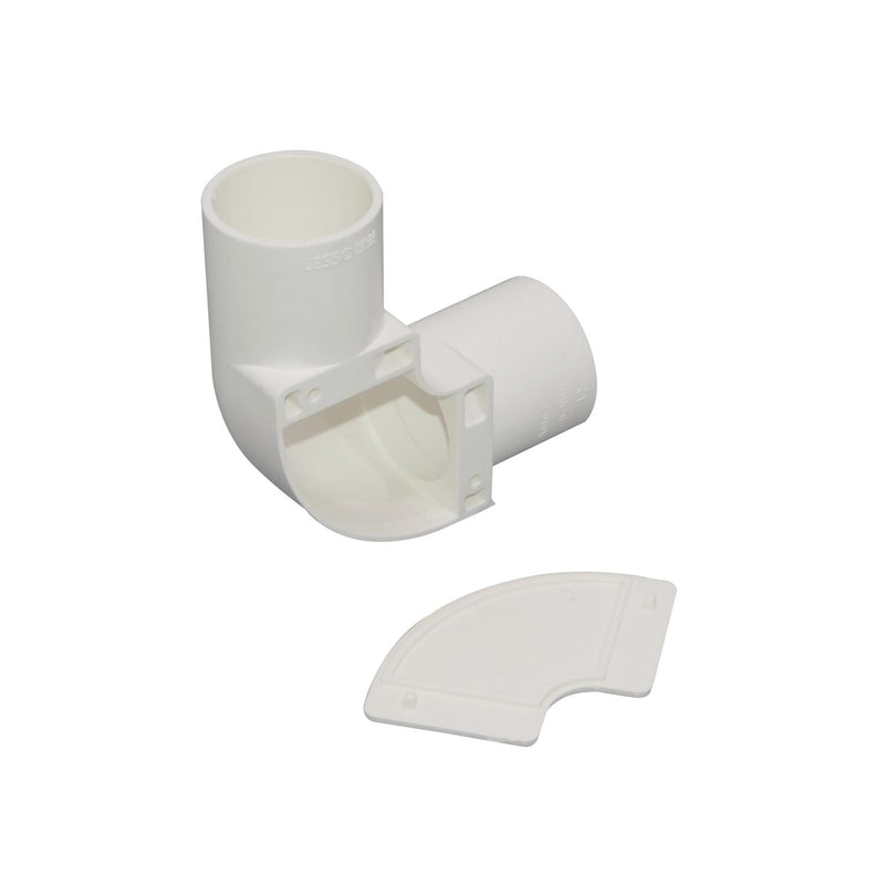 Codo PVC 32mm con Tapa para Tubo Conduit Clickbox