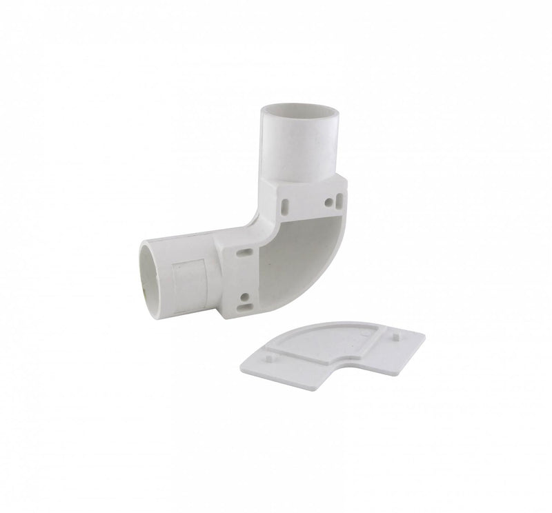 Codo con Tapa PVC Blanco 20mm LINKCHIP Clickbox