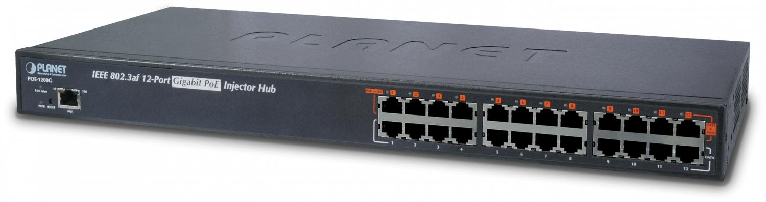 Concentrador Gigabit PoE de 12 puertos con Clickbox