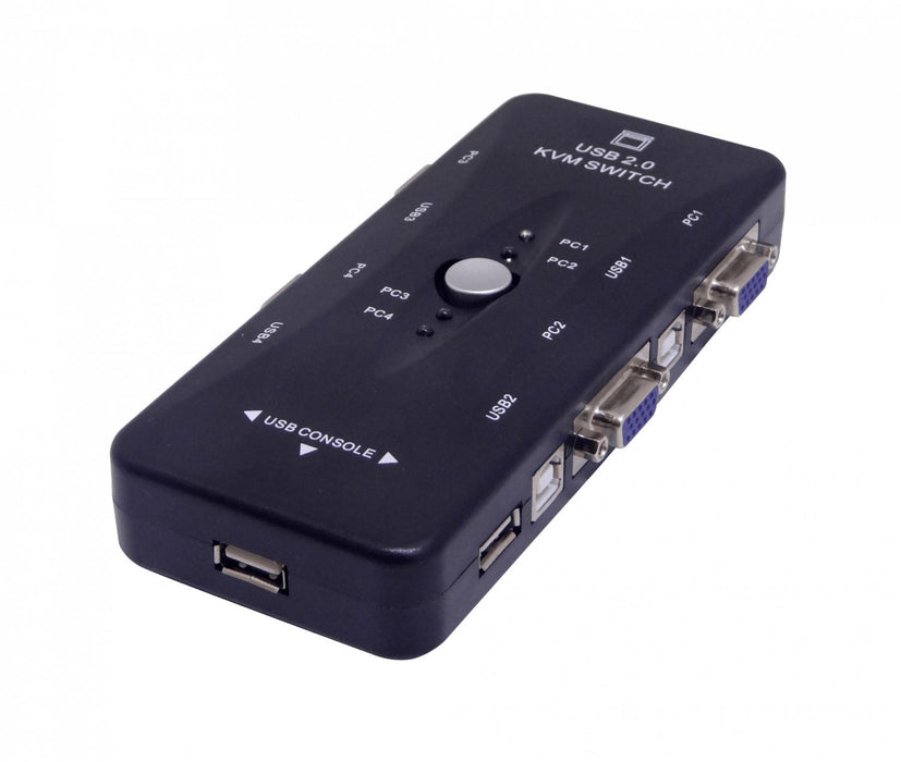 Concentrador USB/VGA KVM-4-USB2.0 Clickbox