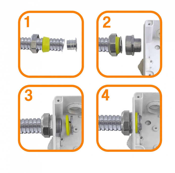 Conducto Flexible Metálico 25mm 40m Clickbox