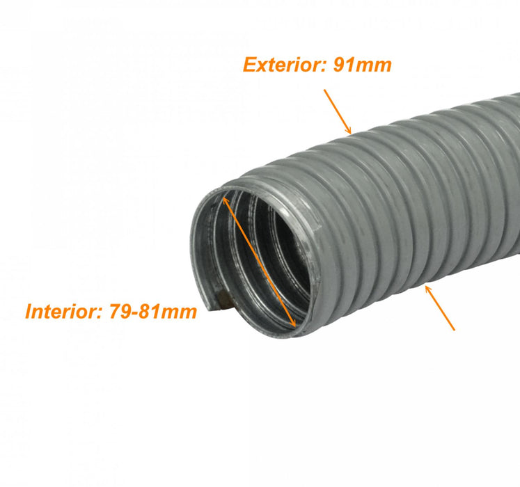 Conduit metálico flexible 90mm, rollo de 10 Clickbox