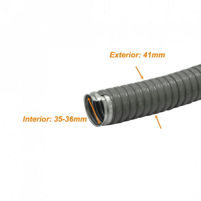 Conduit metálico flexible cubierto en PVC 40mm Clickbox
