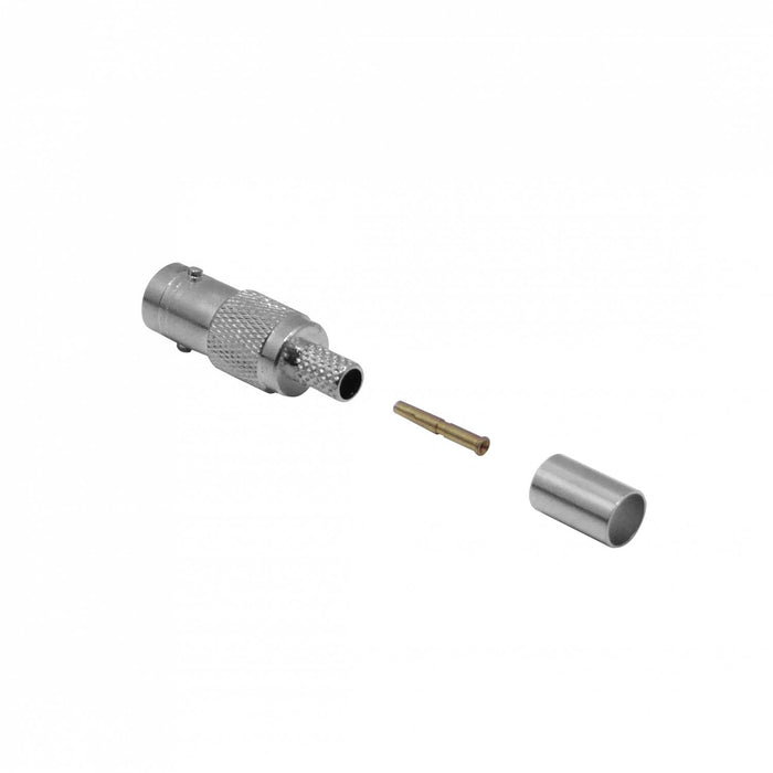 Conector BNC-Hembra Crimpeable RG59 Clickbox