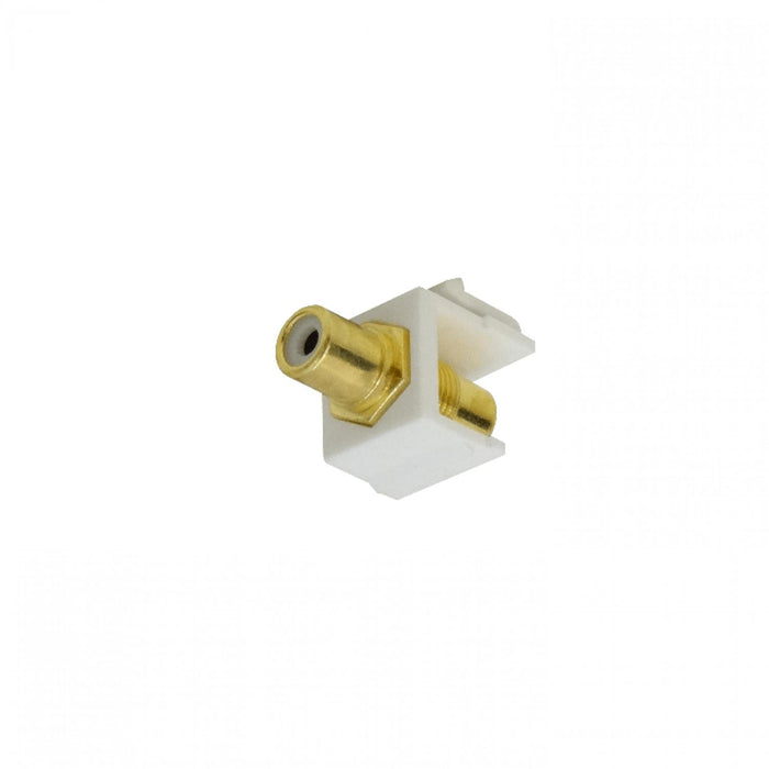 Conector Coaxial Blanco Hembra-Hembra Clickbox