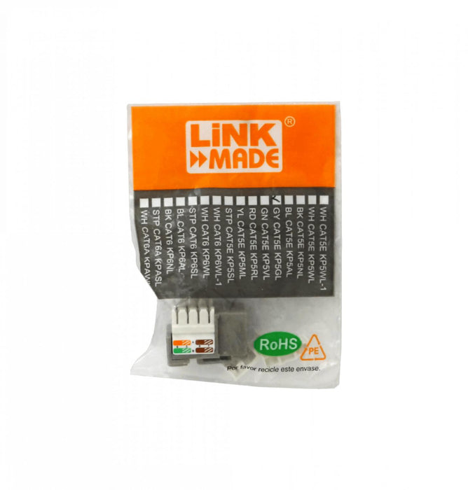 Conector Keystone LINKMADE Cat5E U/UTP Punchable Clickbox