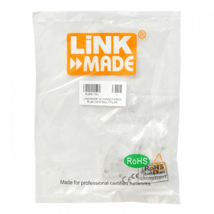 Conector RJ45 Cat6 UTP para Multifilar 10 Clickbox