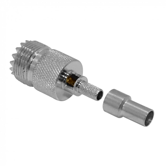 Conector UHF hembra LMR195 PL259, compatible con Clickbox