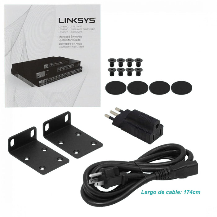 Switch administrable LINKSYS 48-1000-PoE-at Clickbox