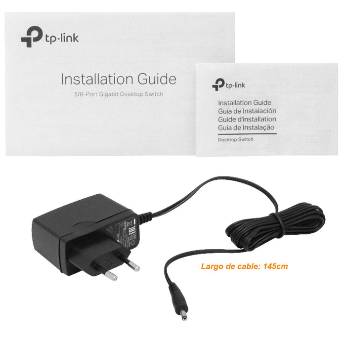 Switch Gigabit de 5 puertos TP-LINK sin Clickbox