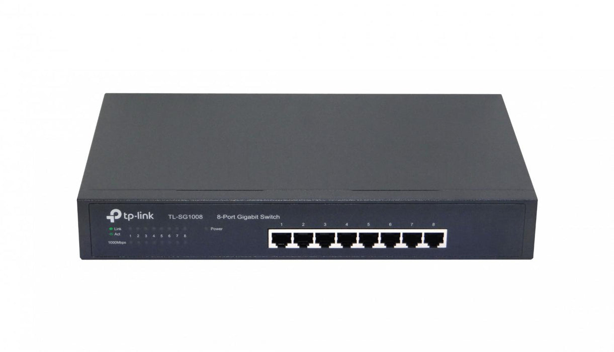 Switch Gigabit de 8 Puertos para Rack y Clickbox