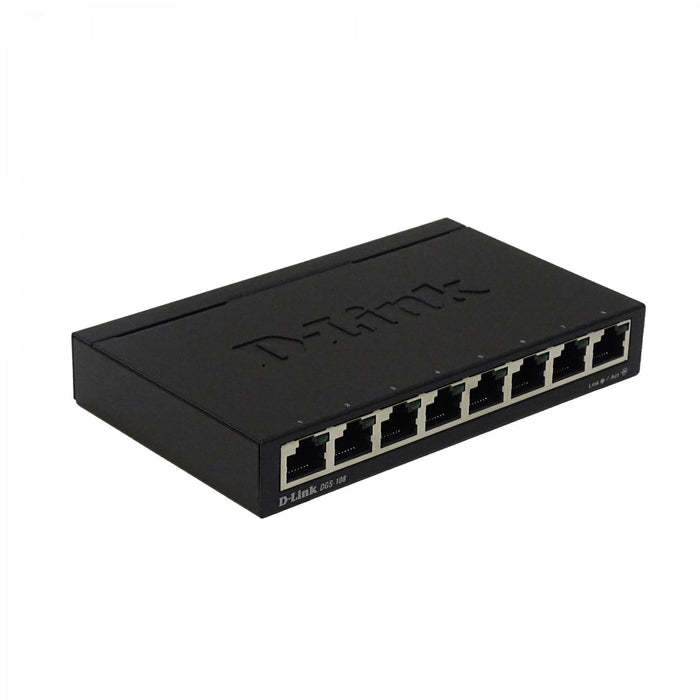 Switch Gigabit D-LINK de Metal Compacto 8 Clickbox