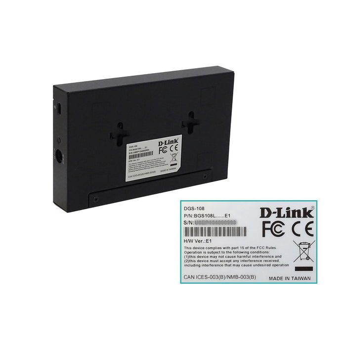 Switch Gigabit D-LINK de Metal Compacto 8 Clickbox