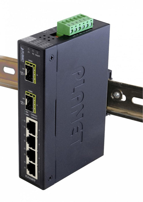 Switch Industrial PLANET 4-1000 2-SFP sin Clickbox