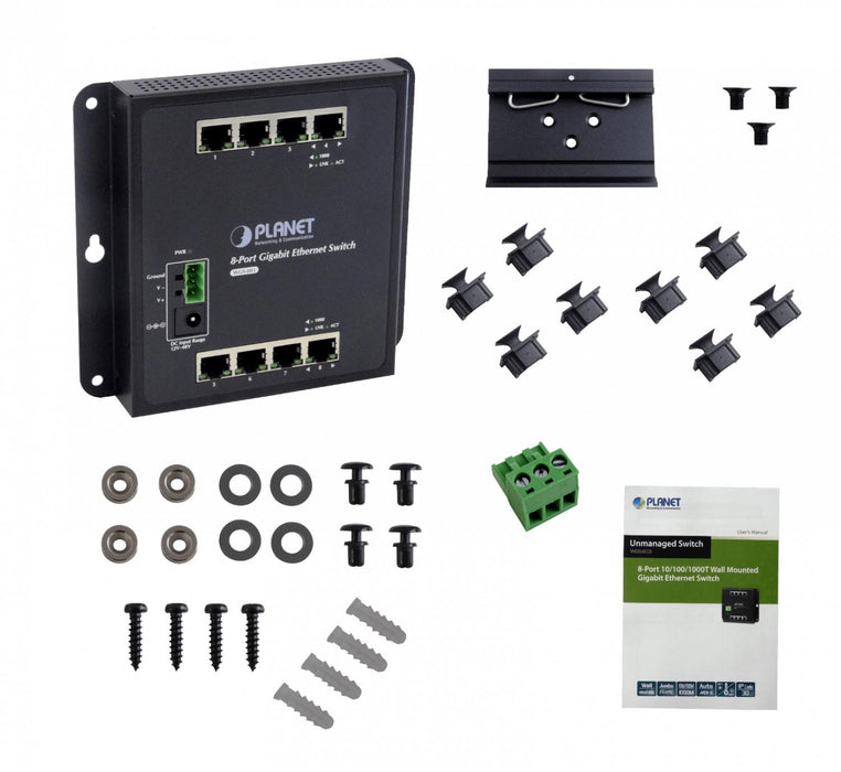 Switch Industrial PLANET 8-1000 sin Clickbox