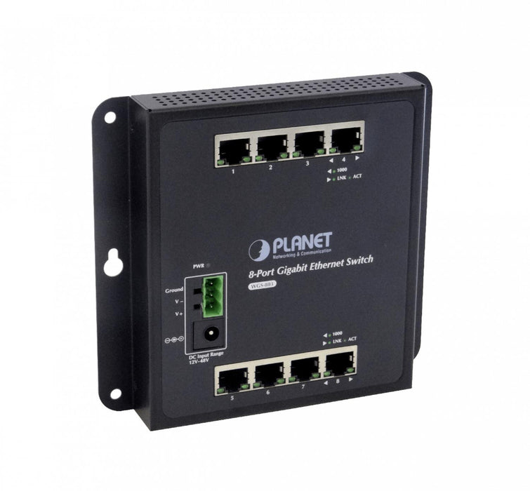 Switch Industrial PLANET 8-1000 sin Clickbox