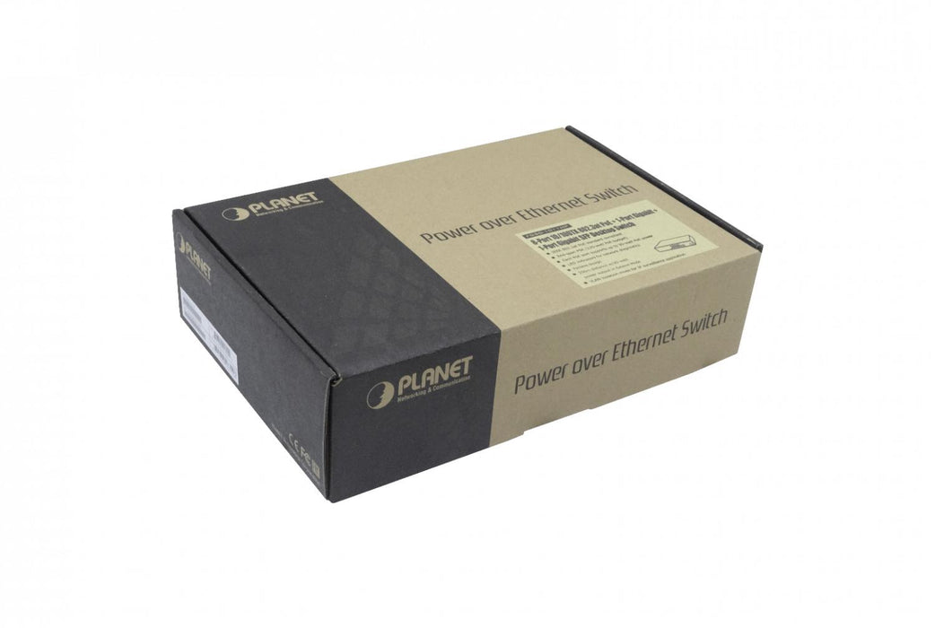 Switch PLANET 8-100-PoE+at 1-1000 1-SFP Clickbox