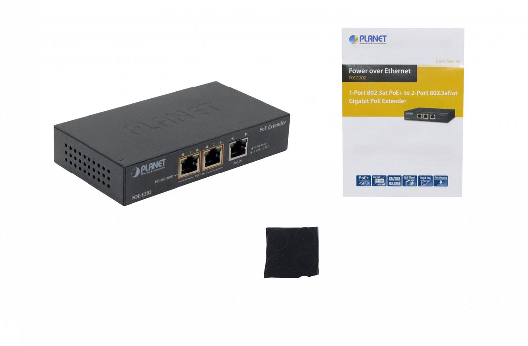 Switch POE+ de 1 entrada y 2 salidas Clickbox