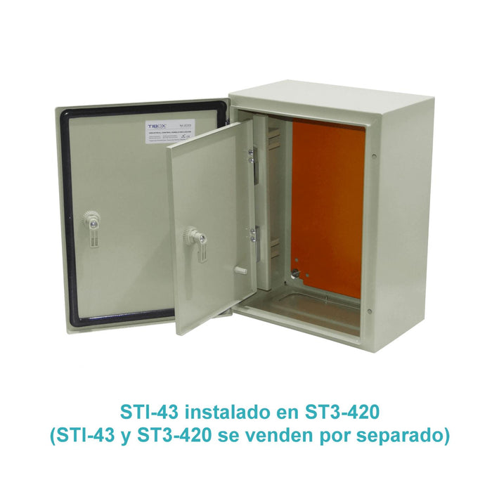 Contratapa para Tablero Eléctrico STI-43 TIBOX Clickbox