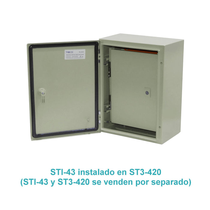 Contratapa para Tablero Eléctrico STI-43 TIBOX Clickbox