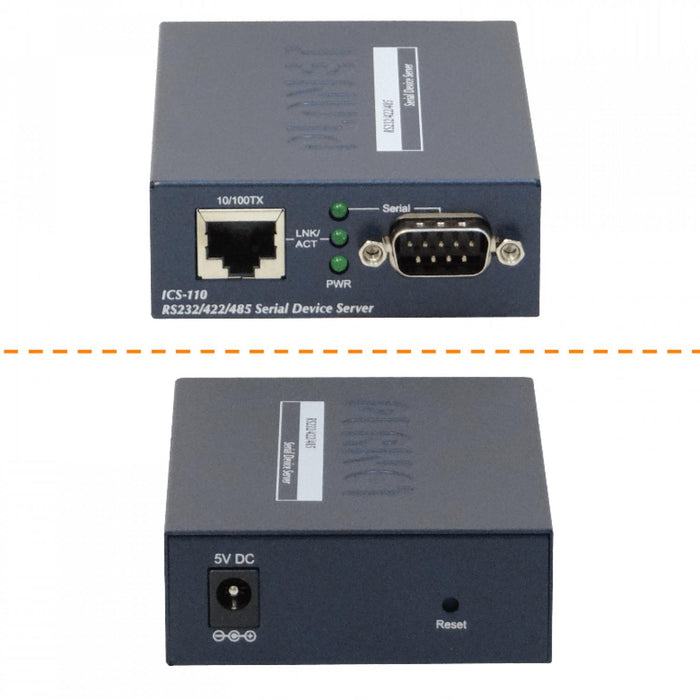 Convertidor Ethernet RS232 RS485/422 con 1 puerto Clickbox